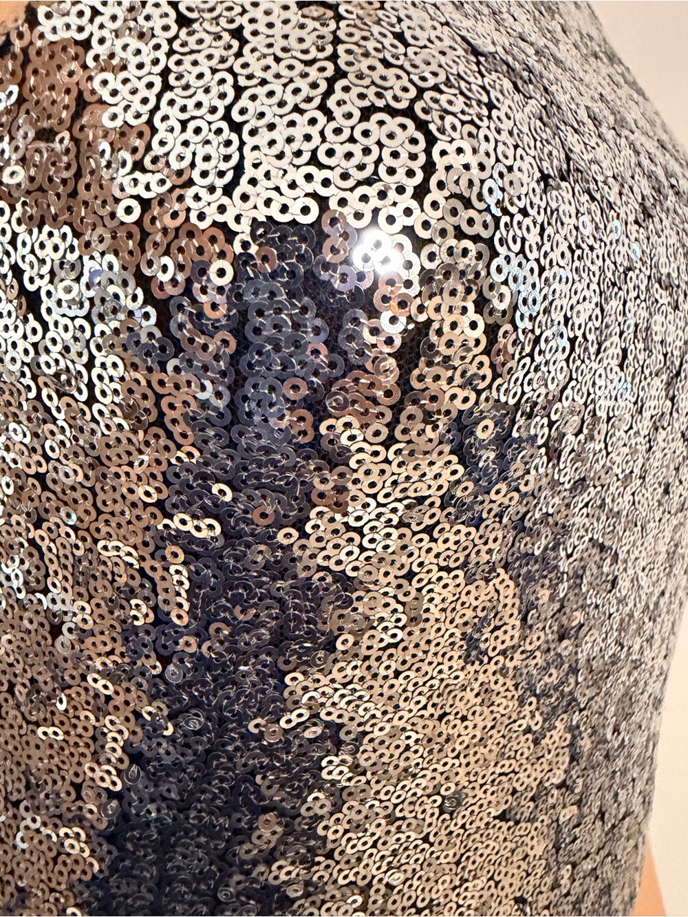 Altar'd State Silver Sequin Spaghetti-Strap Mini Dress - Picture 8 of 12